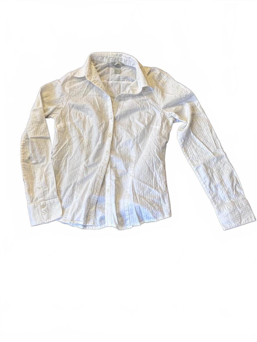 H&M White Button-Up Shirt Size 10 US / 40 EUR